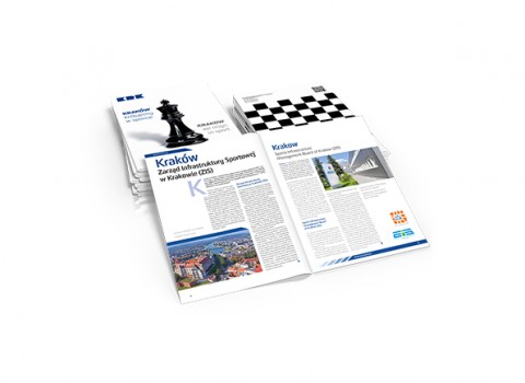 folder wizerunkowo-sponsorski ZIS &bdquo;Krak&oacute;w - kr&oacute;lujemy w sporcie&rdquo;